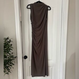 Zara taupe high neck Dress
